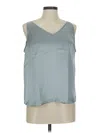 Ann Taylor Loft Sleeveless Blouse In Blue