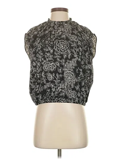 Pre-owned Ann Taylor Loft Sleeveless Blouse In Gray