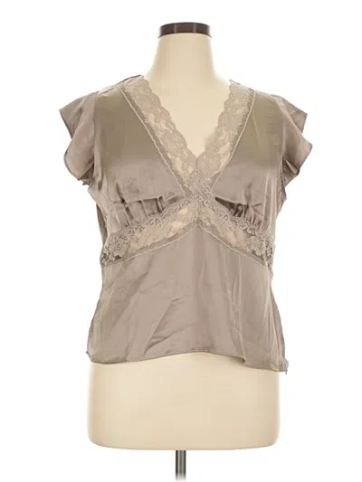 Ann Taylor Loft Sleeveless Blouse In Brown