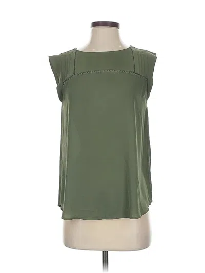 Pre-owned Ann Taylor Loft Sleeveless Blouse In Green