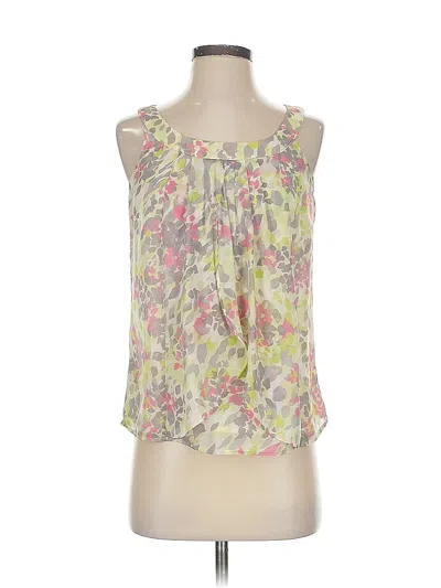 Pre-owned Ann Taylor Loft Sleeveless Blouse In Green