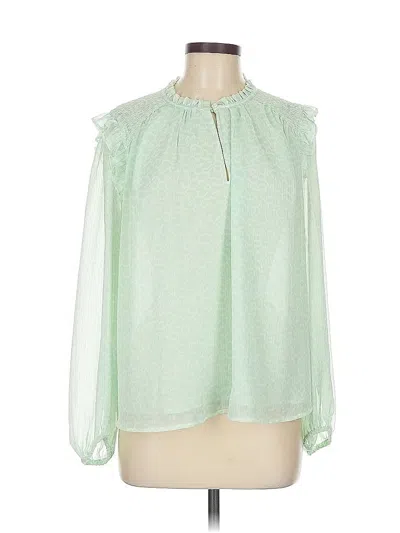 Pre-owned Ann Taylor Loft Sleeveless Blouse In Green