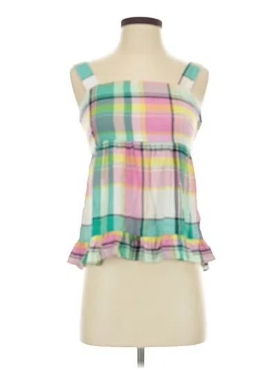 Pre-owned Ann Taylor Loft Sleeveless Blouse In Green