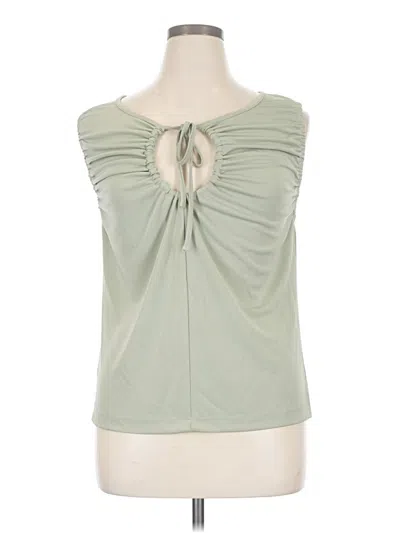 Ann Taylor Loft Sleeveless Blouse In Green