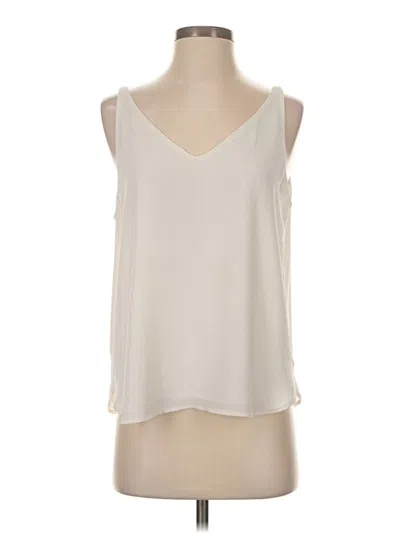 Pre-owned Ann Taylor Loft Sleeveless Blouse In Ivory