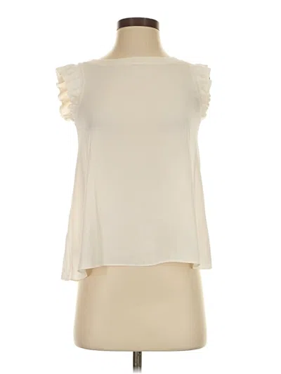 Ann Taylor Loft Sleeveless Blouse In Ivory