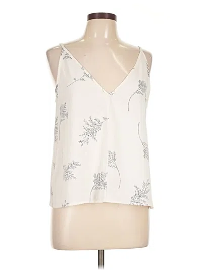 Pre-owned Ann Taylor Loft Sleeveless Blouse In Ivory