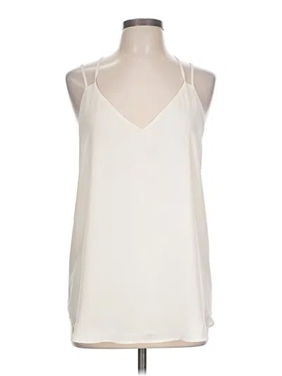 Pre-owned Ann Taylor Loft Sleeveless Blouse In Ivory
