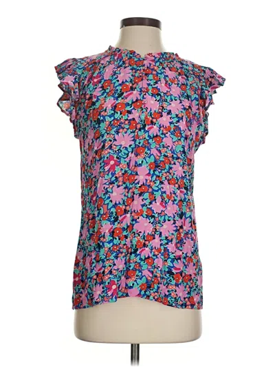 Ann Taylor Loft Sleeveless Blouse In Multi