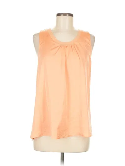 Pre-owned Ann Taylor Loft Sleeveless Blouse In Orange