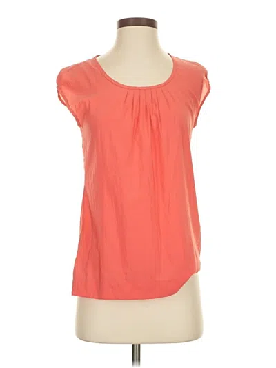 Pre-owned Ann Taylor Loft Sleeveless Blouse In Orange