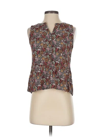 Pre-owned Ann Taylor Loft Sleeveless Blouse In Pink