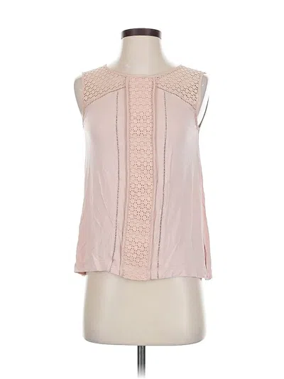 Pre-owned Ann Taylor Loft Sleeveless Blouse In Pink