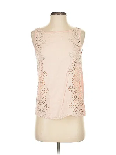 Pre-owned Ann Taylor Loft Sleeveless Blouse In Pink