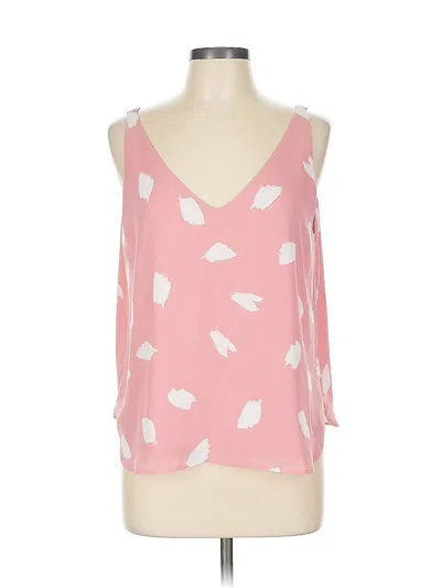 Pre-owned Ann Taylor Loft Sleeveless Blouse In Pink