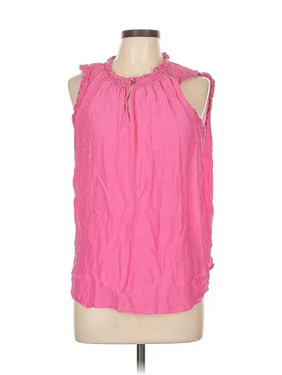 Pre-owned Ann Taylor Loft Sleeveless Blouse In Pink