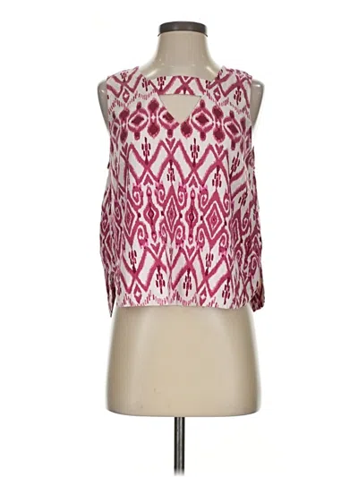 Pre-owned Ann Taylor Loft Sleeveless Blouse In Pink