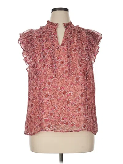 Pre-owned Ann Taylor Loft Sleeveless Blouse In Pink