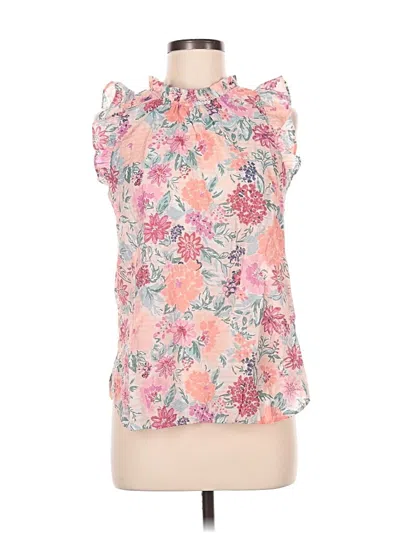 Pre-owned Ann Taylor Loft Sleeveless Blouse In Pink