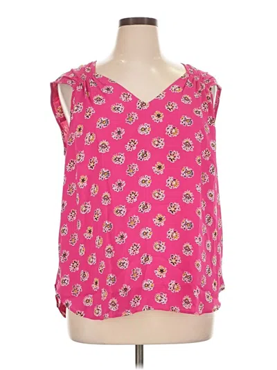 Ann Taylor Loft Sleeveless Blouse In Pink