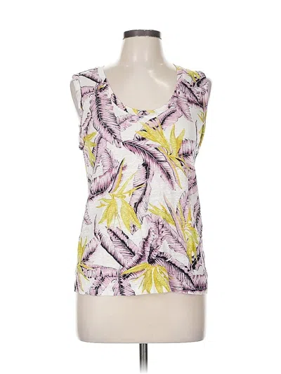 Pre-owned Ann Taylor Loft Sleeveless Blouse In Purple