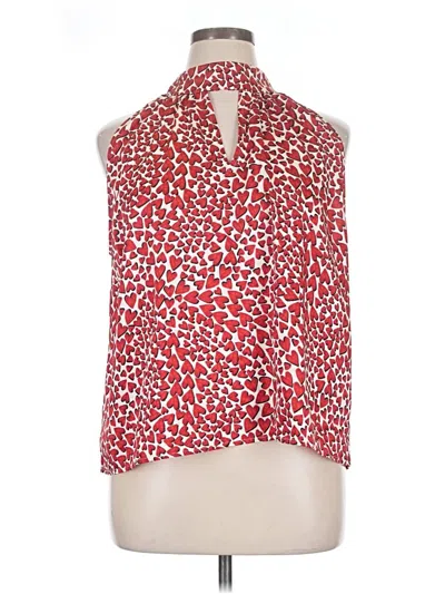 Ann Taylor Loft Sleeveless Blouse In Red