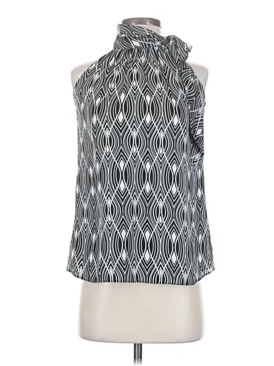 Pre-owned Ann Taylor Loft Sleeveless Blouse In Silver
