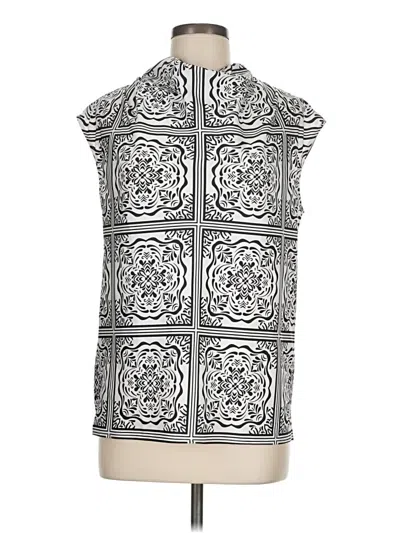 Pre-owned Ann Taylor Loft Sleeveless Blouse In Silver
