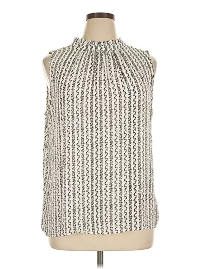 Ann Taylor Loft Sleeveless Blouse In Silver