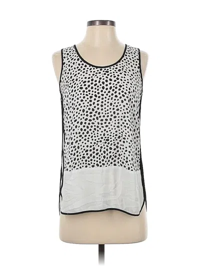 Pre-owned Ann Taylor Loft Sleeveless Blouse In White