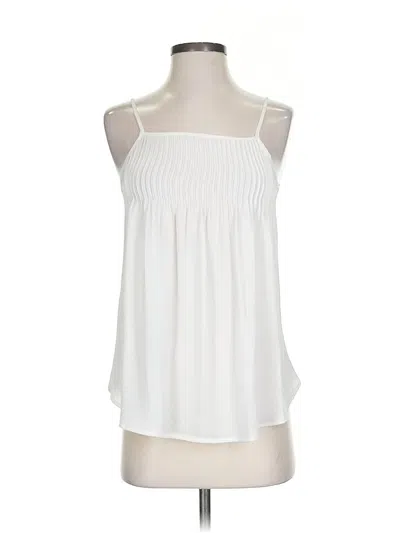 Ann Taylor Loft Sleeveless Blouse In White