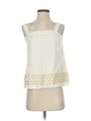 Ann Taylor Loft Sleeveless Blouse In White