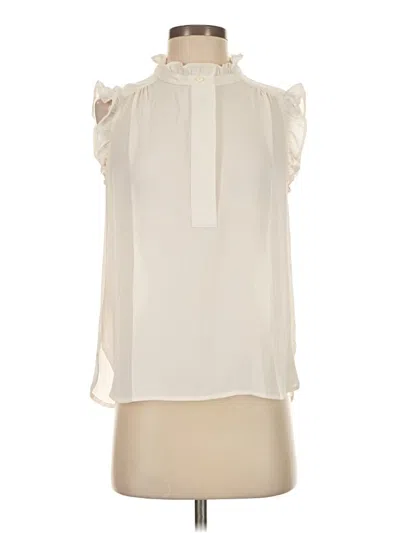 Ann Taylor Loft Sleeveless Blouse In White