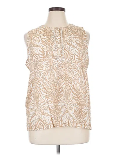 Ann Taylor Loft Sleeveless Blouse In White