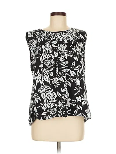 Pre-owned Ann Taylor Loft Sleeveless T-shirt In Black
