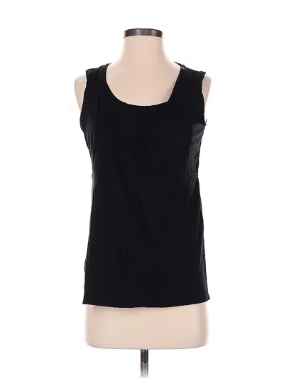 Pre-owned Ann Taylor Loft Sleeveless T-shirt In Black