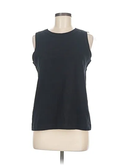 Pre-owned Ann Taylor Loft Sleeveless T-shirt In Black