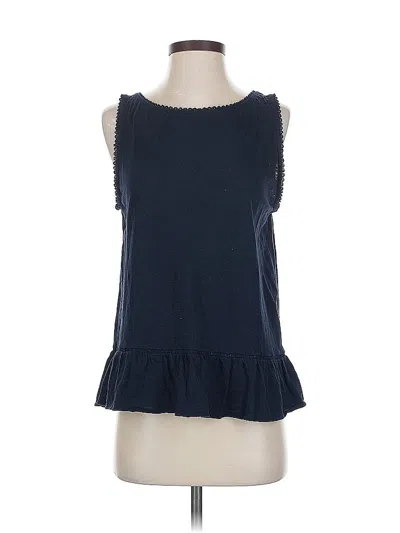 Pre-owned Ann Taylor Loft Sleeveless T-shirt In Blue