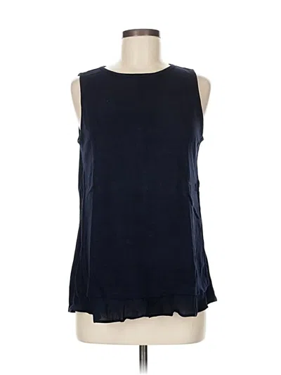 Pre-owned Ann Taylor Loft Sleeveless T-shirt In Blue