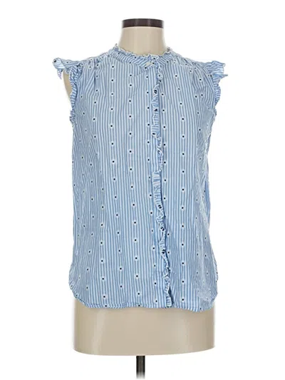 Pre-owned Ann Taylor Loft Sleeveless T-shirt In Blue