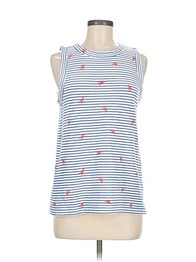 Pre-owned Ann Taylor Loft Sleeveless T-shirt In Blue
