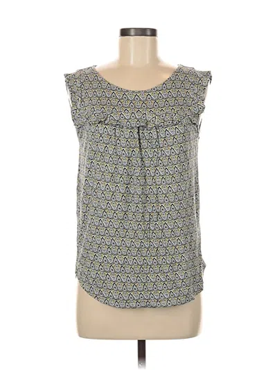 Pre-owned Ann Taylor Loft Sleeveless T-shirt In Blue