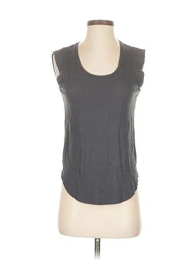 Pre-owned Ann Taylor Loft Sleeveless T-shirt In Gray