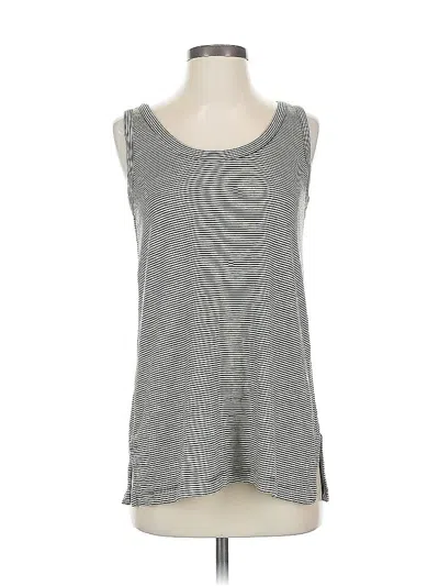 Pre-owned Ann Taylor Loft Sleeveless T-shirt In Gray