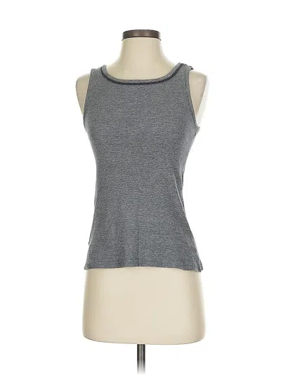 Pre-owned Ann Taylor Loft Sleeveless T-shirt In Gray