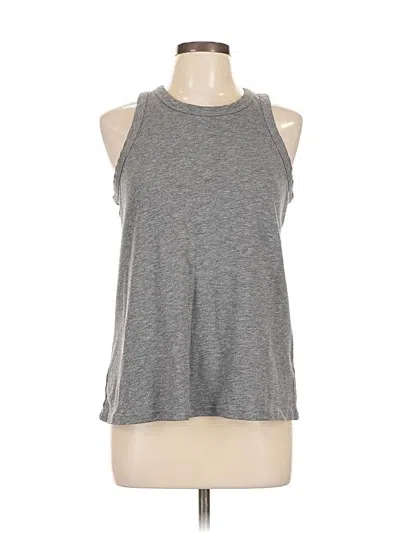 Pre-owned Ann Taylor Loft Sleeveless T-shirt In Gray