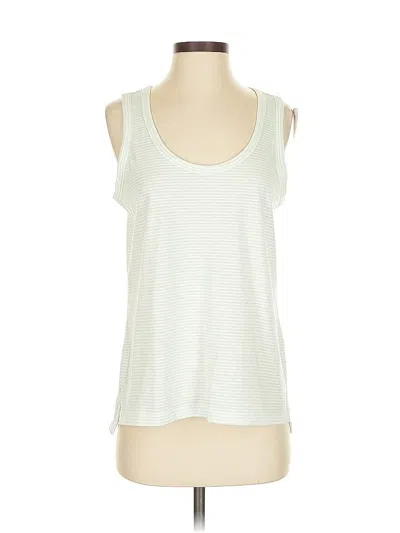 Ann Taylor Loft Sleeveless T-shirt In Green