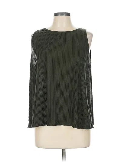 Pre-owned Ann Taylor Loft Sleeveless T-shirt In Green
