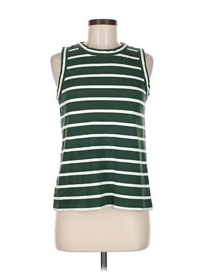 Pre-owned Ann Taylor Loft Sleeveless T-shirt In Green