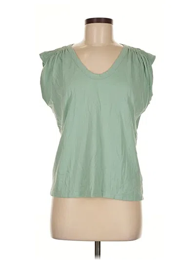 Pre-owned Ann Taylor Loft Sleeveless T-shirt In Green